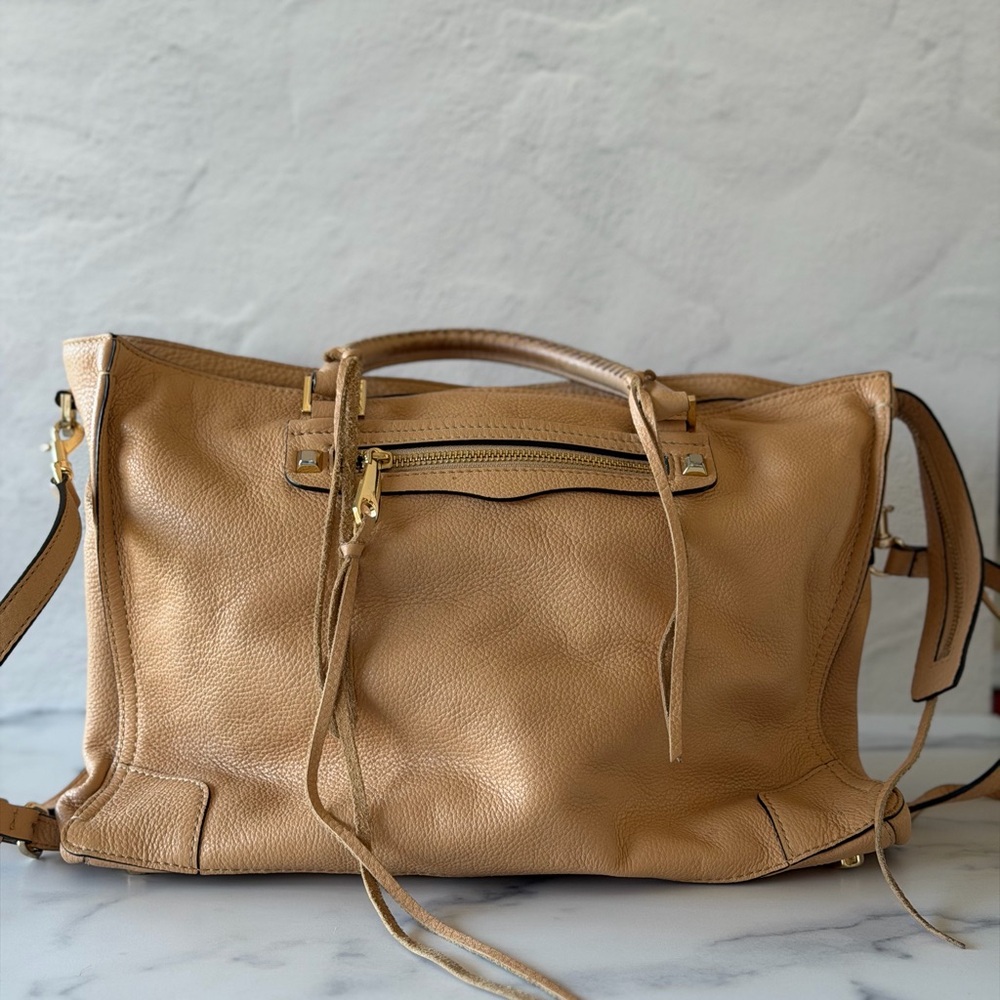 Rebecca Minkoff Tan Regan Leather Satchel